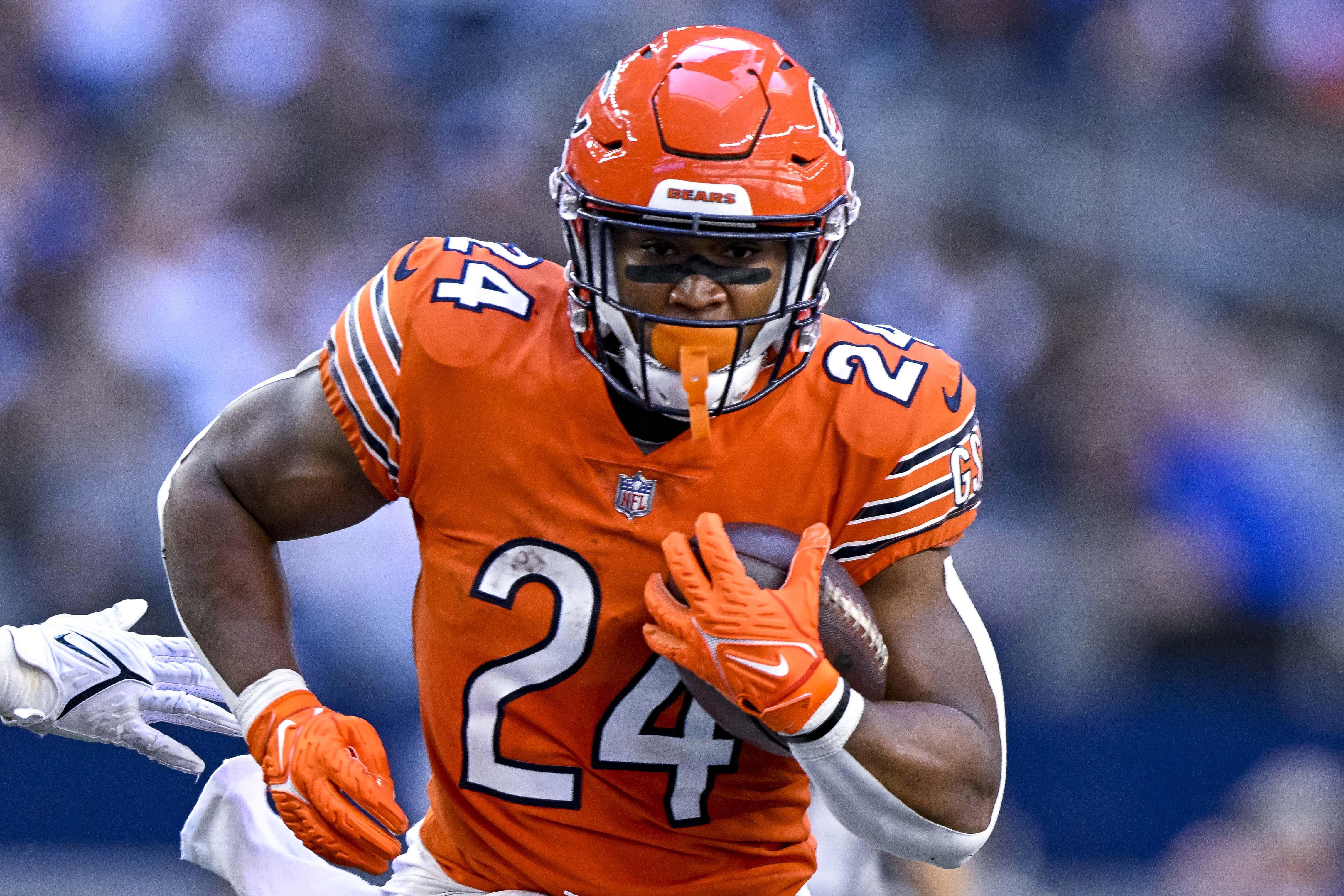 Chicago Bears running back Khalil Herbert